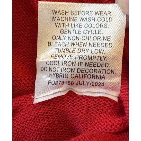 NWT Red Dr. Seuss Grinch Ugly Christmas Sweater Hoodie 12 Months Merry GRINCHMAS - Picture 8 of 9